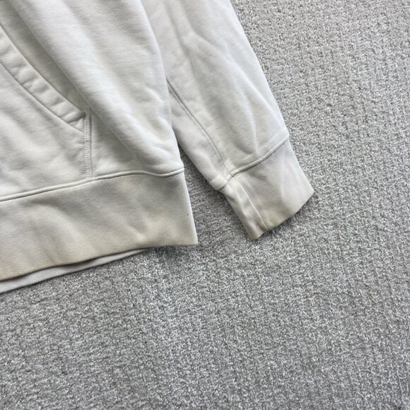 Levi’s White Hoodie Sweatshirt Hooded Levis Logo Red Unisex Small *Stained Read* - Picture 3 of 16